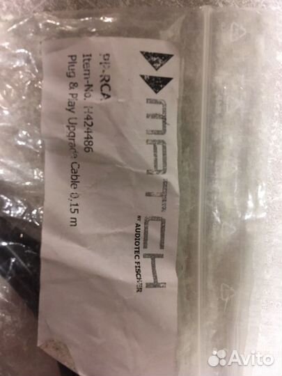 Кабель PP-RCA audiotec-fischer match DSP