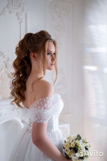 Свадебное платье новое р 42-44 прокат