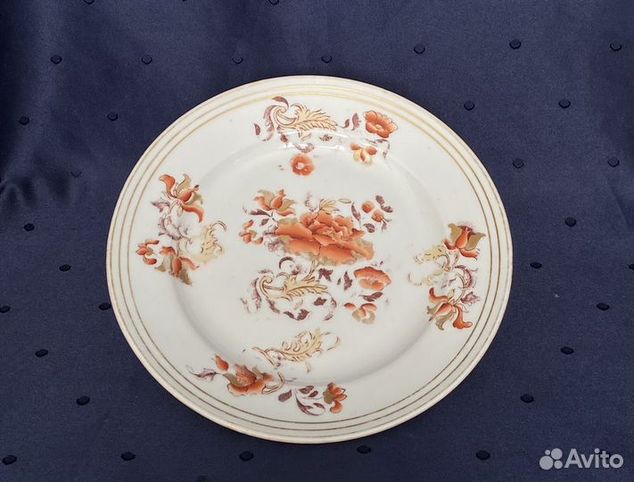 Старинная тарелка братья Корниловы 19 век