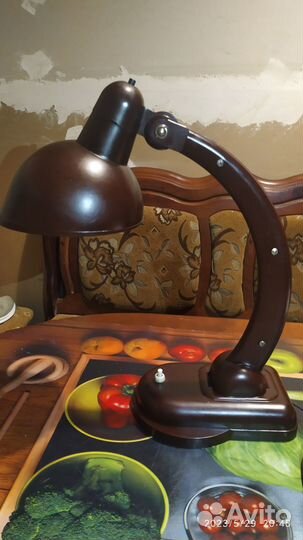 Лампа настольная карболит 