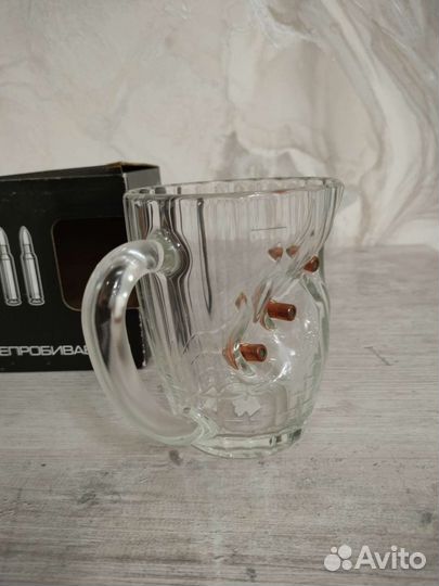 Кружка пивная с пулями