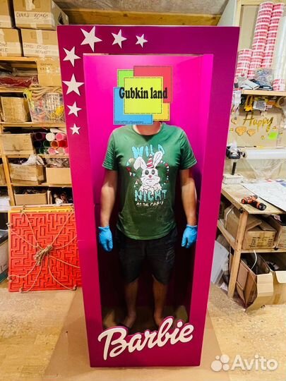 Коробка barbie фотозона