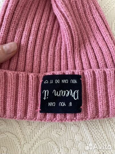 Шапка женская розовая