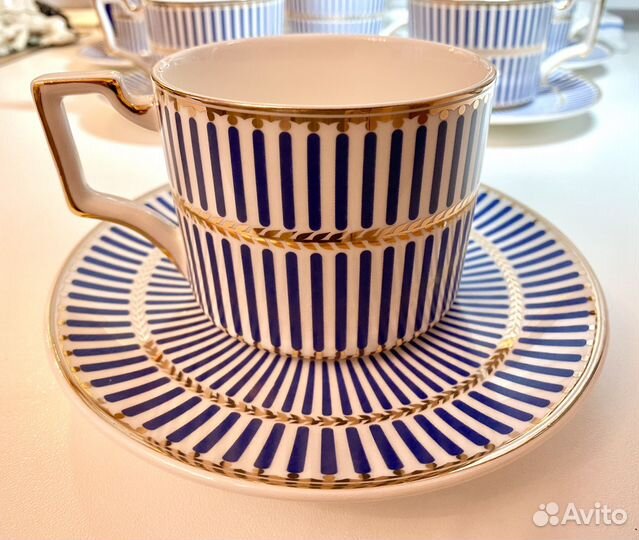 Чайные пары костяной фарфор Обьем 300 мл Большие