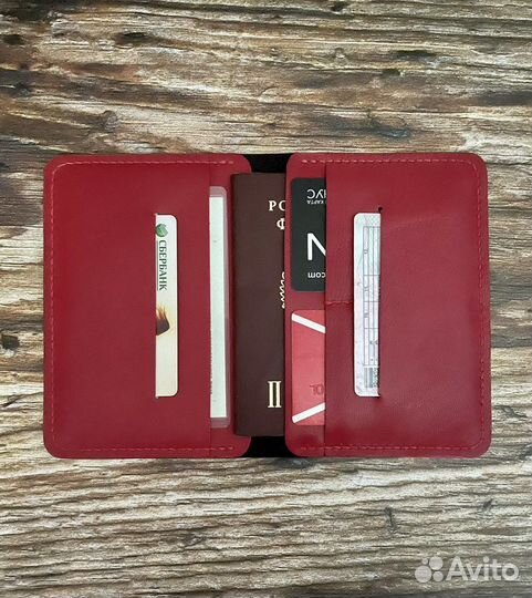 Обложка на паспорт, докхолдер из натуральной кожи