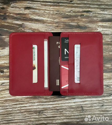 Обложка на паспорт, докхолдер из натуральной кожи