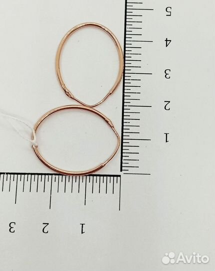 Золотые серьги 585