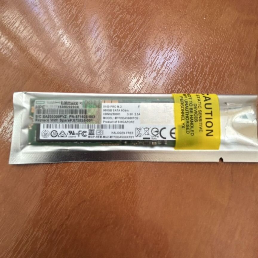 [875500-B21] Твердотельный Накопитель Hp 960gb