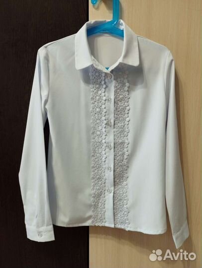 Блузки школа 128-140-146