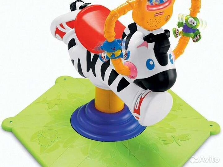 Прыгунки качалка Веселая Зебра