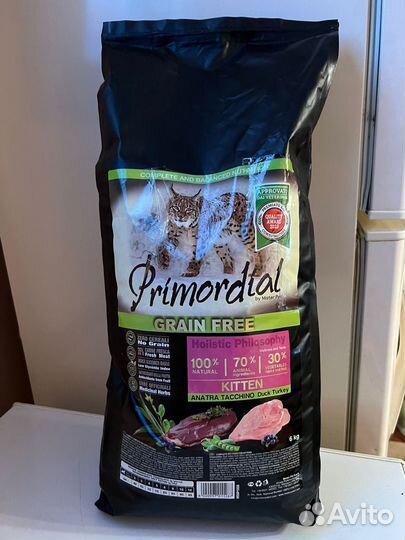 Корм для кошек Primordial холистик