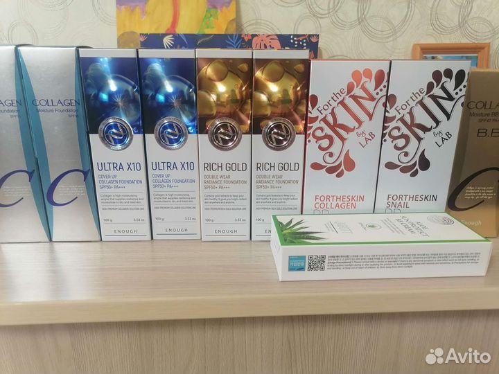 Тональный крем, вв-крем, Корея Enough