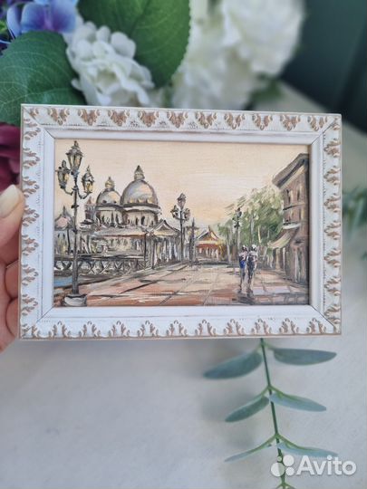 Картина маслом Венеция пейзаж с Венецией
