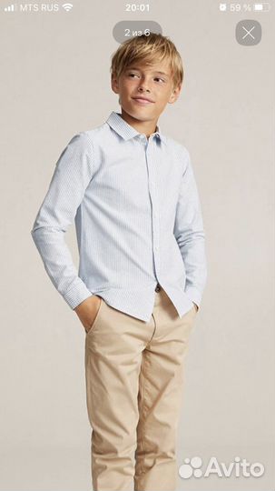 Рубашка Mango для мальчика 152