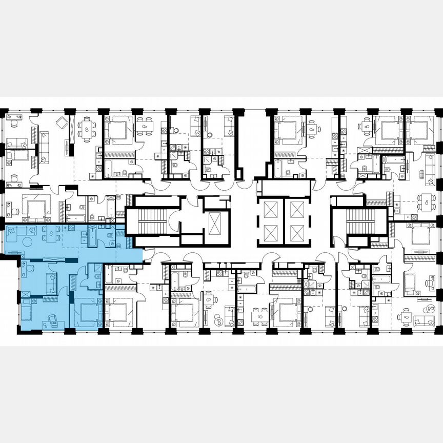 4-к. квартира, 87,3 м², 6/48 эт.