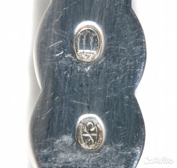 Серебряные обеденные ложки, 3 шт. Дания, 1957 год