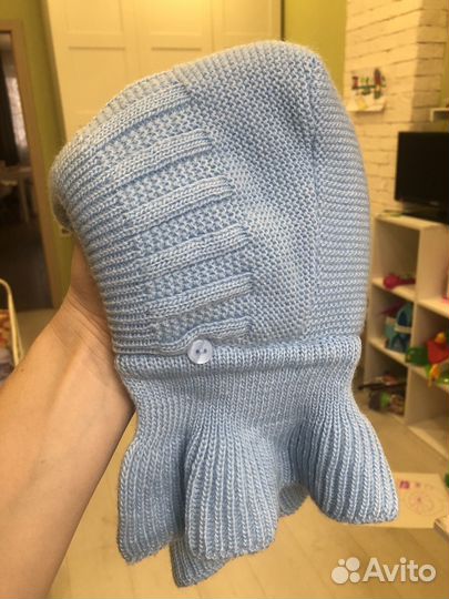 Шапка шлем зимний журавлик