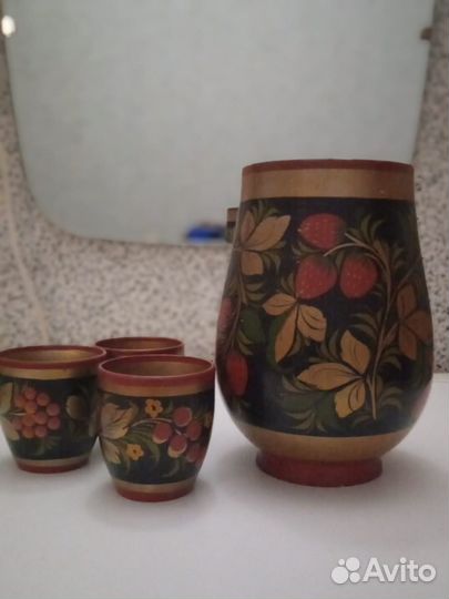 Набор декоративный деревянный