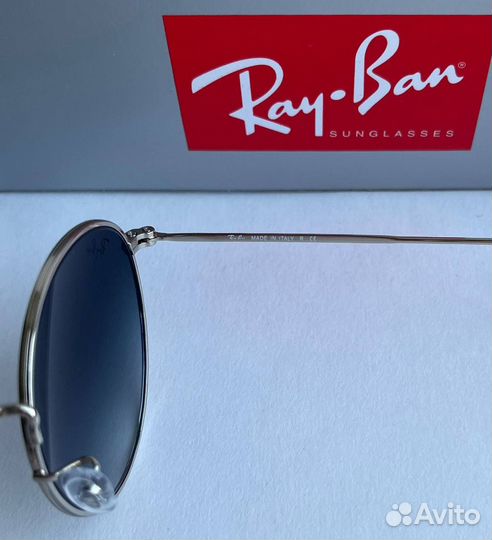 Очки Ray Ban Round Metal 3447 серые