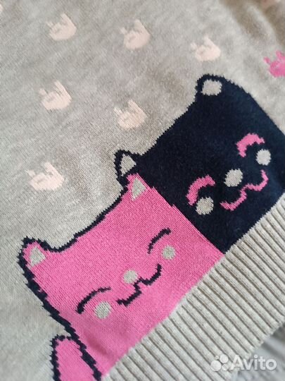Кофта свитер с котиками 104