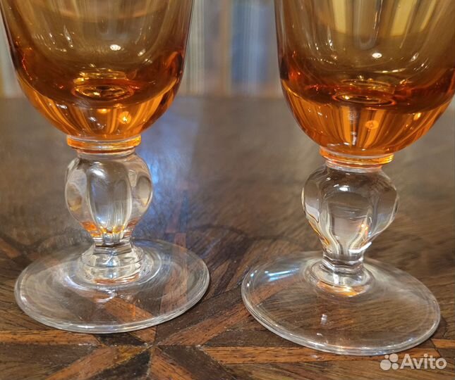 Фужеры цветной хрусталь Bohemia