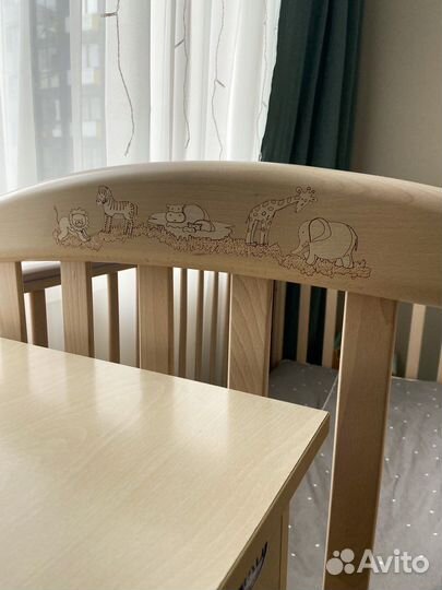 Детская кроватка и комод Pali Zoo