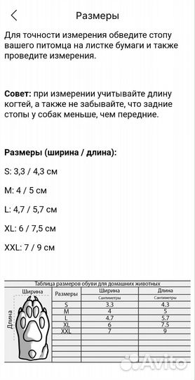 Обувь для собак мелких пород