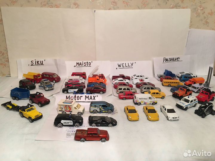 Модели 1:60-64:Siku,MotorMax,Maisto и др