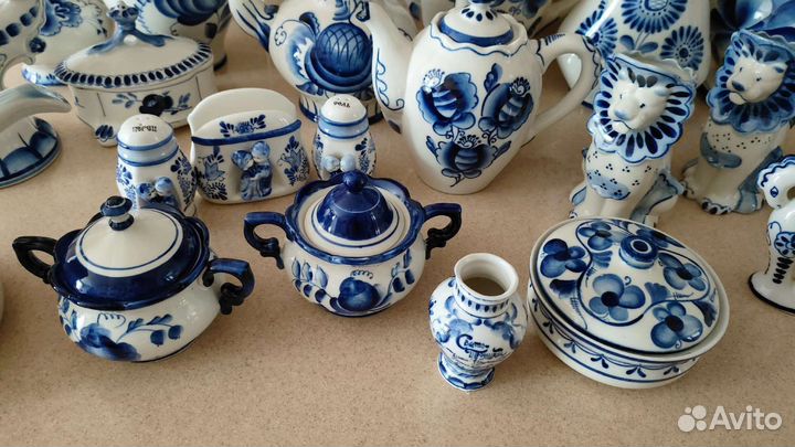 Фарфоровая посуда Гжель СССР