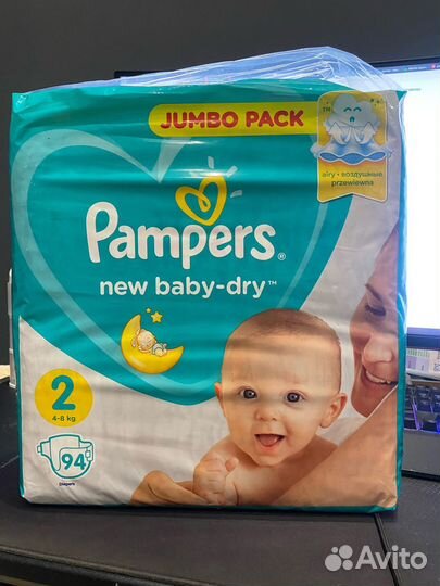 Pampers 6-10 кг 82 шт