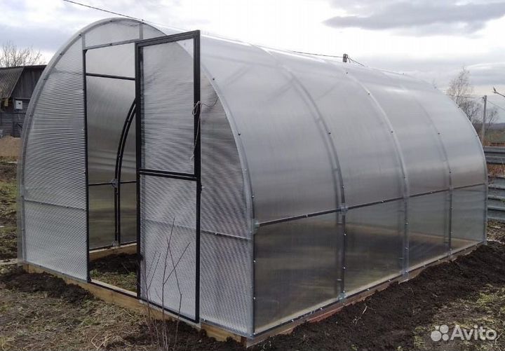 Теплица Усиленная с двойной дугой