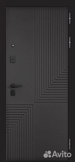 Стальная дверь с зеркалом