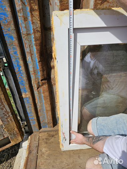 Дверь пластиковая пвх входная бу стекло