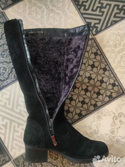 Сапоги зимние 40 размер, натуральные