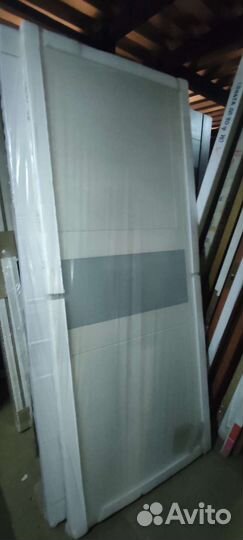 Двери белые эмаль с витрины Salе