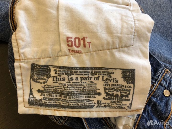 Женские джинсы levis 501 T, оригинал