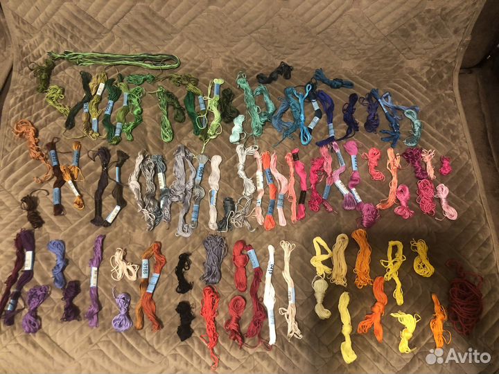 Набор для вышивания (нити мулине гамма, пяльца)