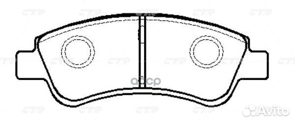 Колодки тормозные дисковые GK0889 CTR