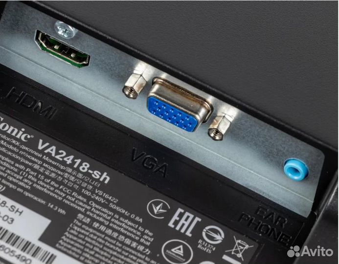 Монитор Viewsonic VA2418-sh (мат.IPS)