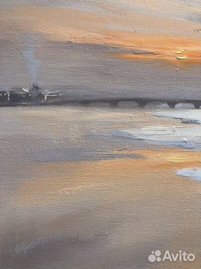 Картина зимний Петербург современная