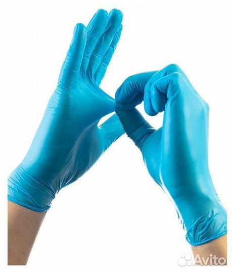 Перчатки нитриловые wally plastic 100 шт