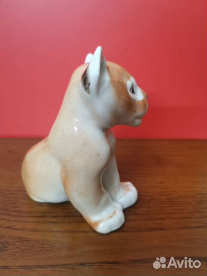 Статуэтка фарфор СССР, лфз, Львенок