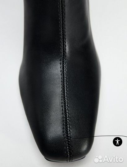 Высокие сапоги zara ботфорты