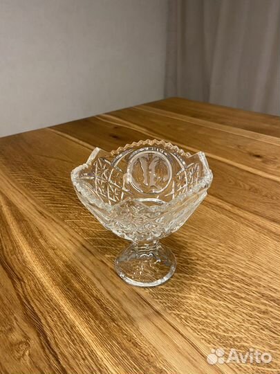Конфетница (вазочка) хрусталь