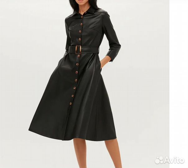 Платье эко кожа 42