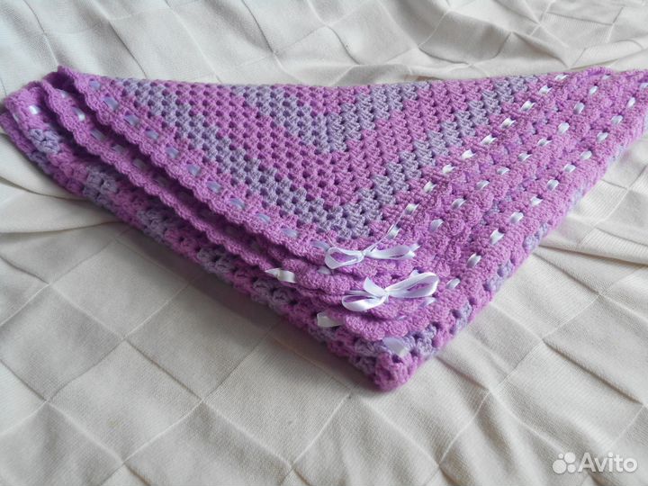 Вязанный плед 