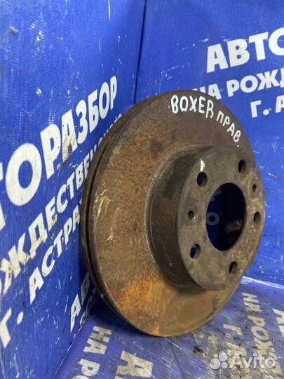 Передний тормозной диск. Peugeot Boxer фургон