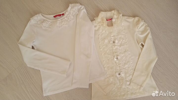 Блузки школьные 122 128
