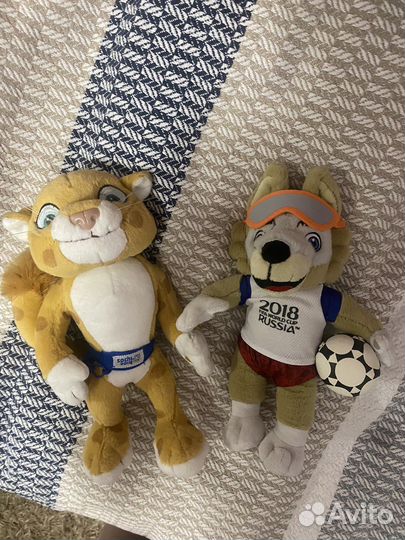 Игрушки мягкие символы олимпиад