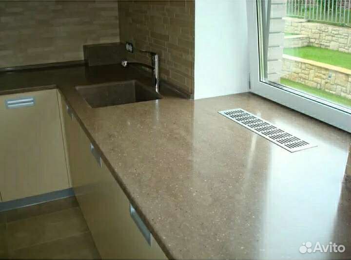 Полировка столешницы из искусственного камня